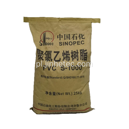 Sinopec Ethylene PVC Resin S1000 do krawędzi ze sklejki
